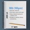 11"x14" Mixed Media Sketchbook, 2 Pack (60 Sheets), 98 lb (160 gsm) - Spiral-Bound Pad with Perforated Acid-Free Paper - Artist Sketch Book For Drawing, Painting, Watercolor